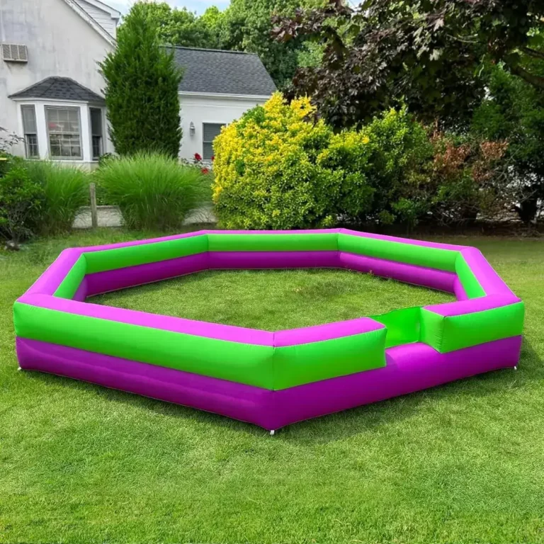 Inflatable Gaga Ball Pit 20FT with Built-in Fan, Inflatable Gaga Ball with Pump, Portable Ball Pit for Indoor & Outdoor Use, Family Activities