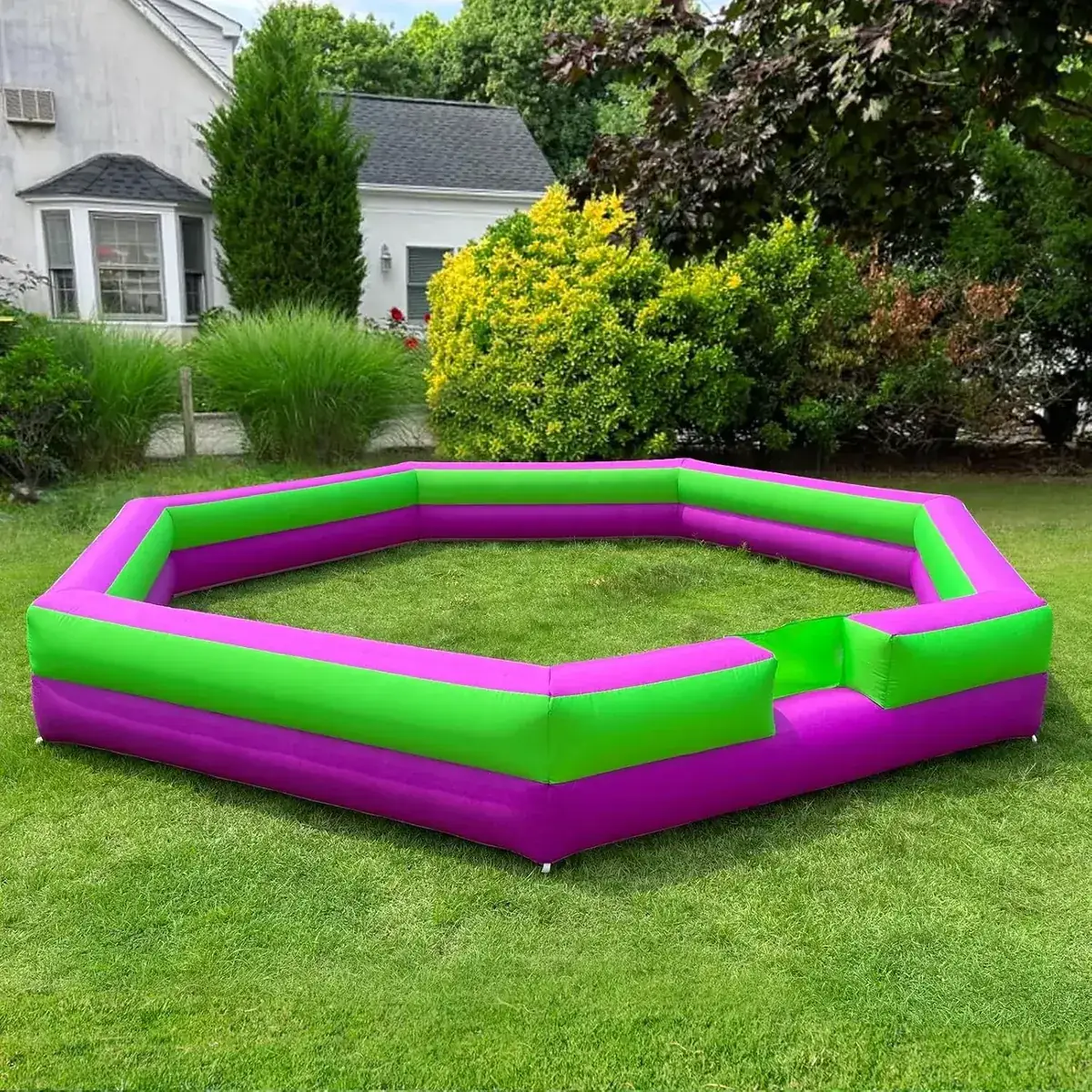 Inflatable Gaga Ball Pit 20FT with Built-in Fan, Inflatable Gaga Ball with Pump, Portable Ball Pit for Indoor & Outdoor Use, Family Activities